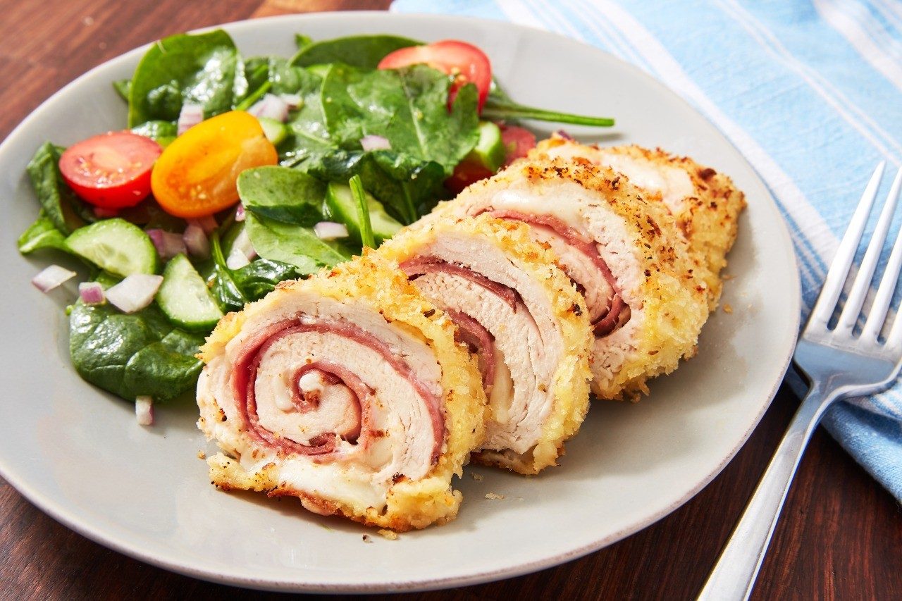 Chicken Cordon Bleu With Sauce Recipe Stepwise Guide.