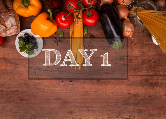 Day 1 of Healthy Meal Plan – What to eat today?