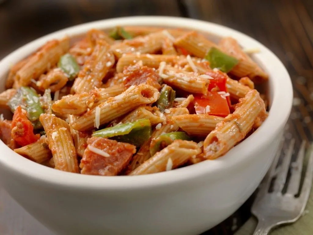 Gluten Free Penne Pasta With Sausage And Peppers