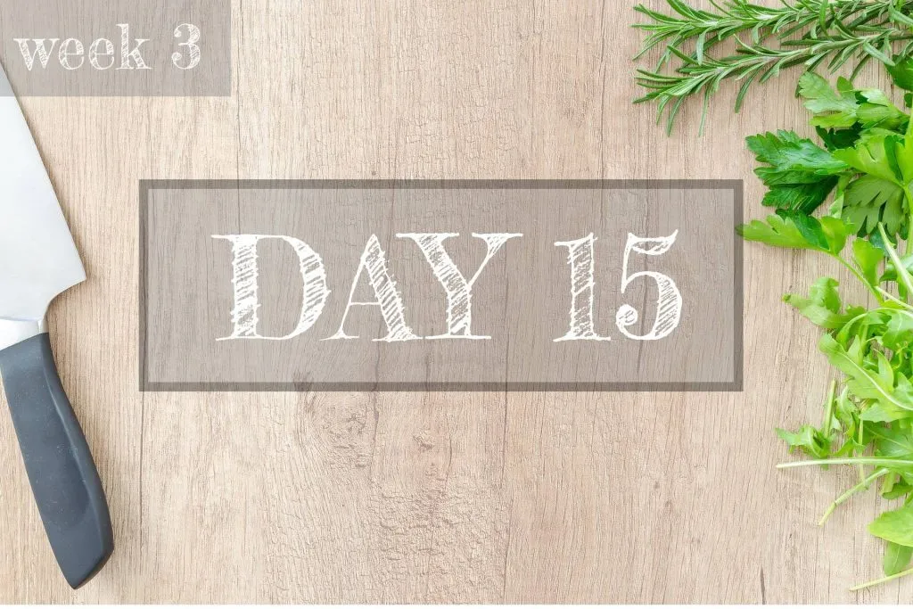 Day 15 of Healthy Meal Plan – What to eat today?