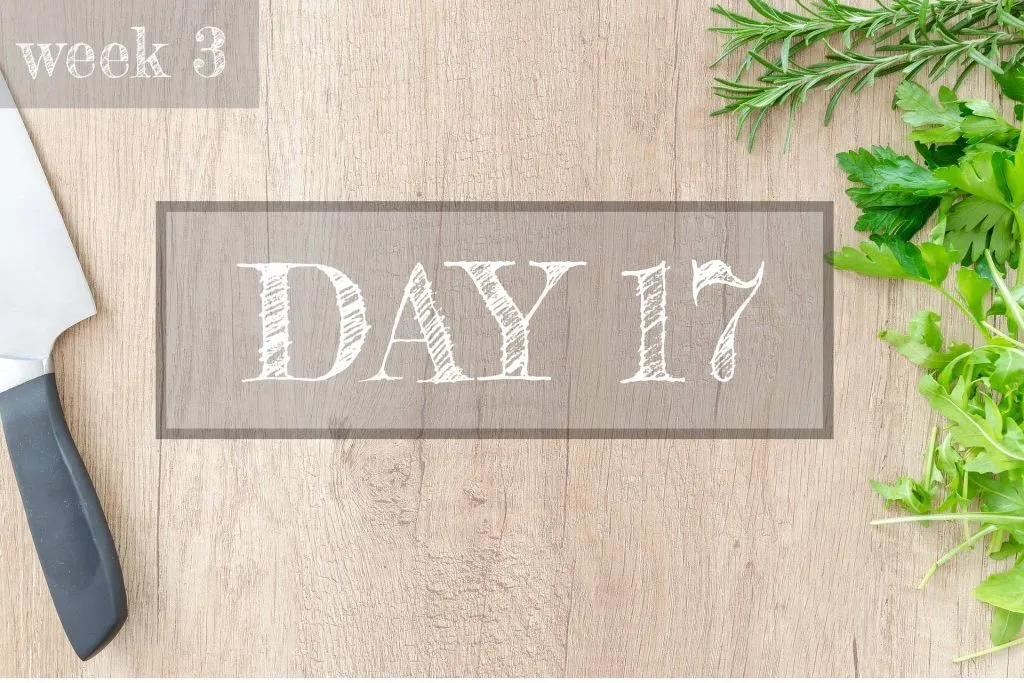 Day 17 of Healthy Meal Plan – What to eat today?