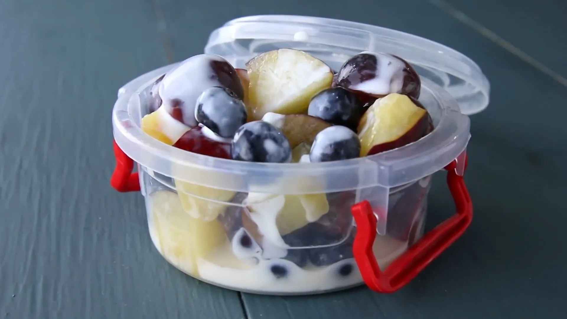 Grape Plum and Blueberry Fruit Salad - Lola Covington