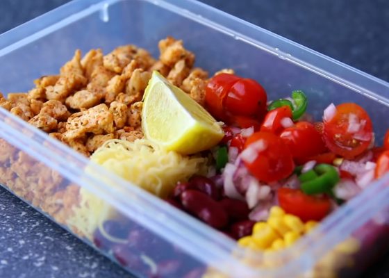 High Protein Meal-Prep Burrito Bowl