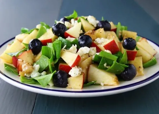 Spinach Salad with Apple and Feta