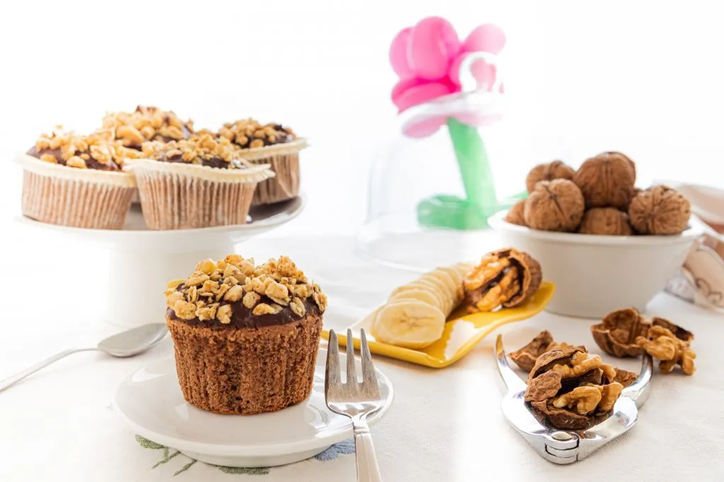 Apple Banana Oat Muffins