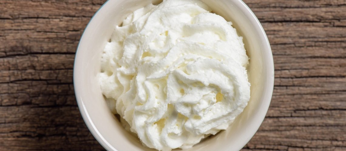 The various forms of whipped cream