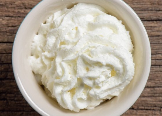 The various forms of whipped cream