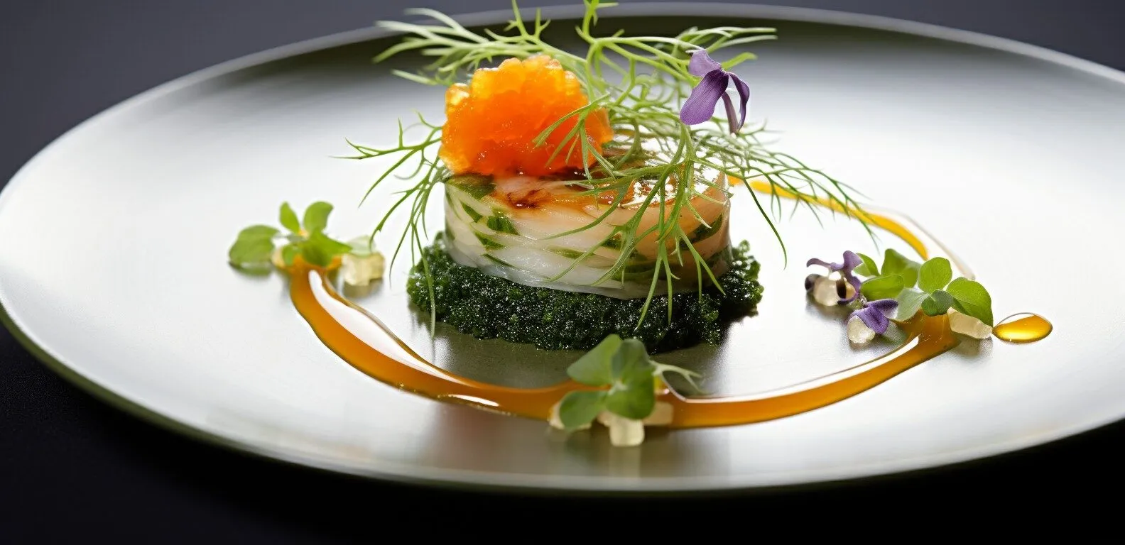 Seaweed Infused Gourmet Dish