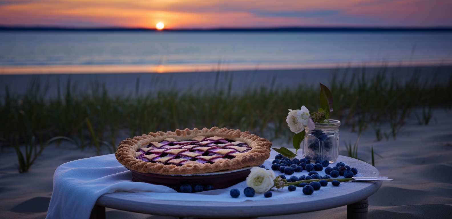 Cape Cod Blueberry Pie By The Sea