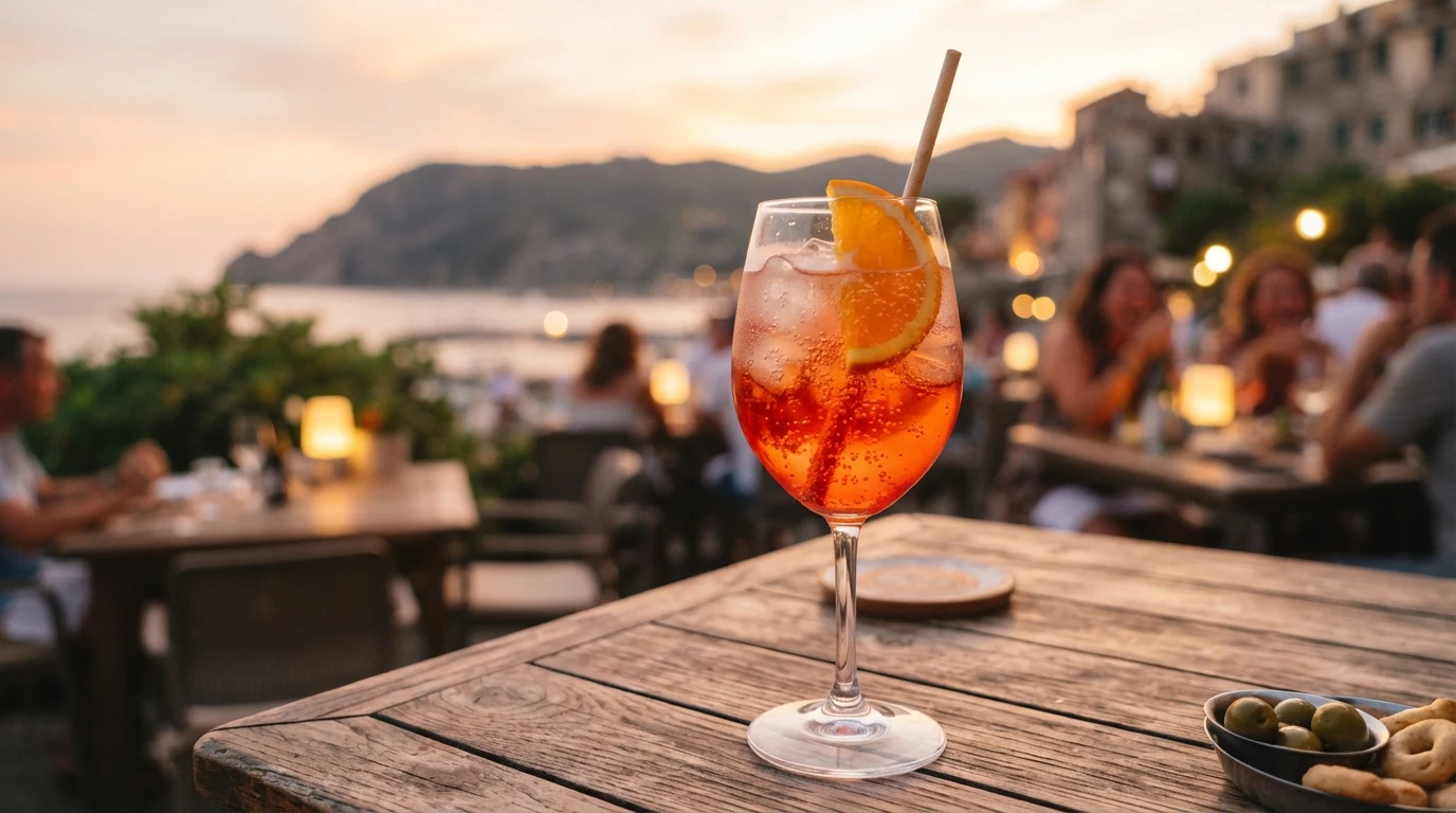Aperol Spritz cocktail in a glass