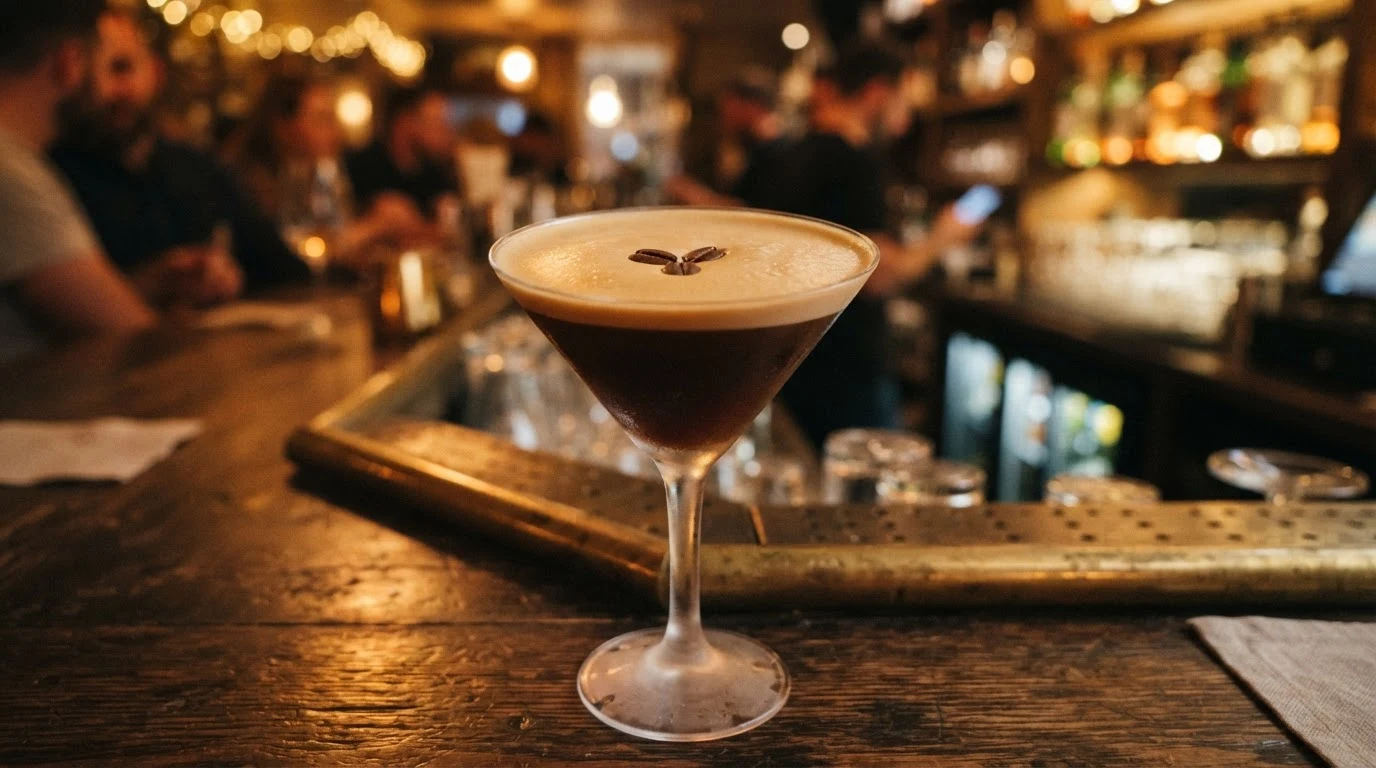 Espresso Martini cocktail in a glass