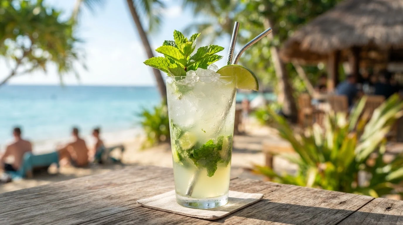 Mojito cocktail in a glass