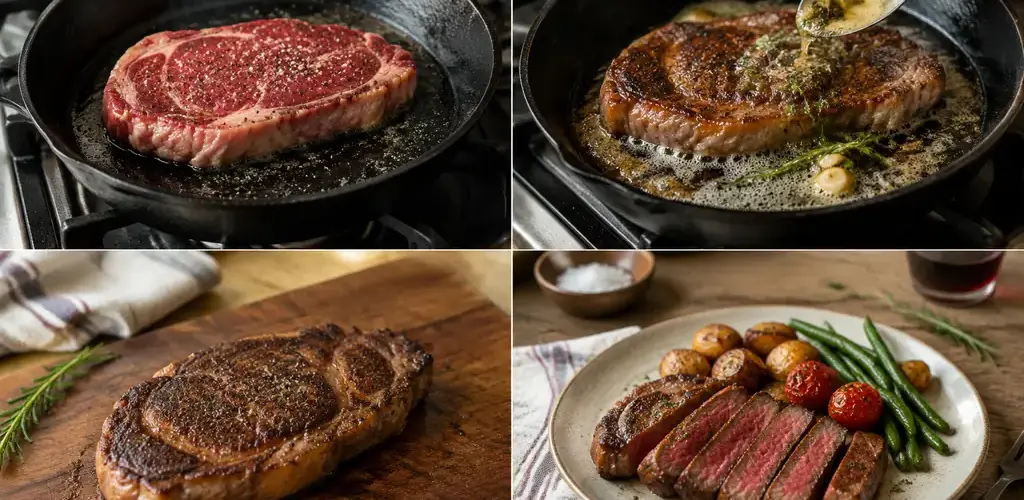 Cast Iron Steak: Sear, Baste, Rest for a Steakhouse Crust at Home